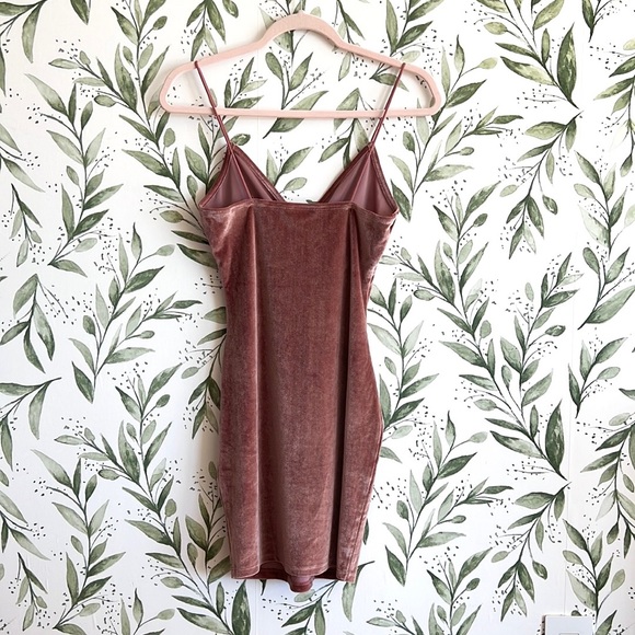 SHEIN Velvet Bodycon Pink Dress | Size S - Picture 4 of 4